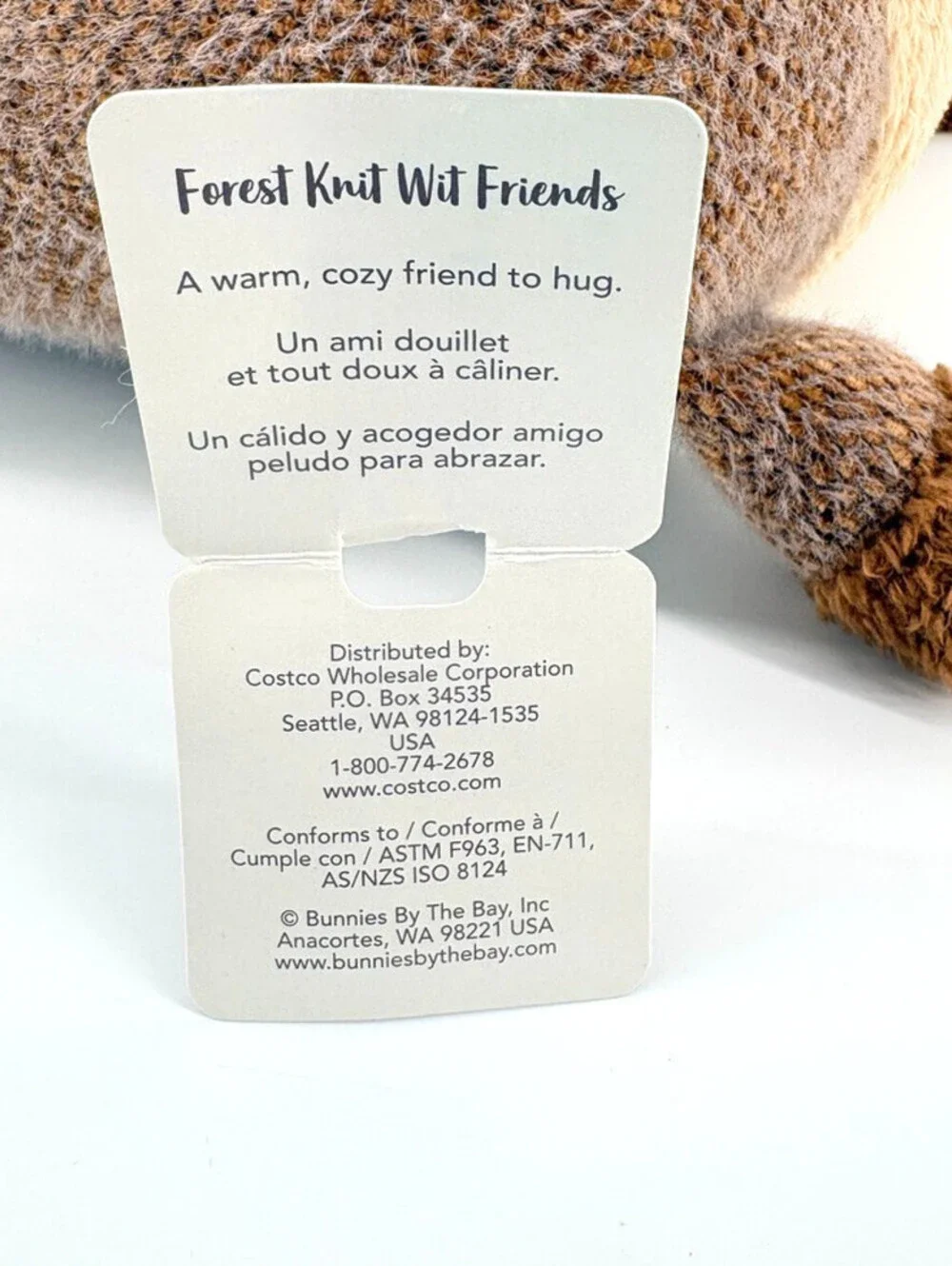 NWT Bunnies By The Bay Oh Deary Deer Forest Knit Wit Friend Plush Brown